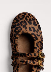 Dark Brown Leopard Ballet Flat