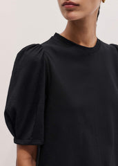 Black Feminine Swing Top