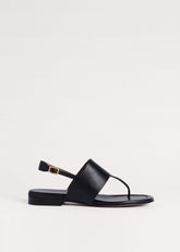 Black Minimal Sandal