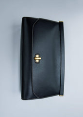 Black Tailored Clutch Bag