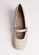 Cream Classic Mary Jane Heel