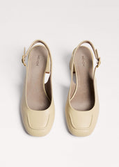 Cream Occasion Slingback Heel