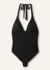 Black Adjustable Halterneck Swimsuit