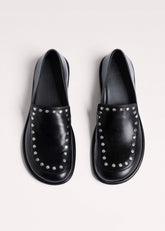 Black Stud Travel Loafer