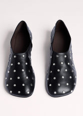 Black Studded Slipper