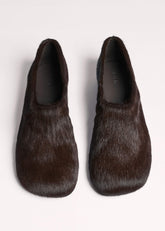Brown Asymmetric Slipper