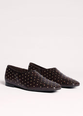 Brown Square Toe Slipper