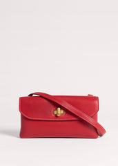 Red Leather Small Pouch