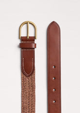 Pink Raffia Summer Belt