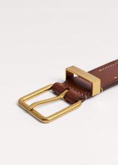 Brown Elastic Stretch Belt