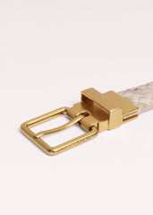 Snake Print Reversible Belt