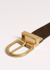 Chocolate + Tan Reversible Belt