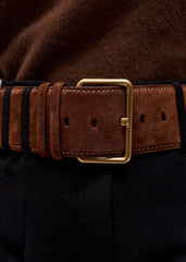 Brown Extra Wide Waisted Belt