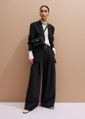 Black Extra Wide Waisted Belt