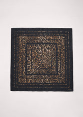 Brown Leopard Border Scarf