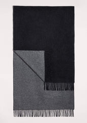 Gray Cashmere Blend Travel Scarf