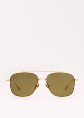 Olive Aviator Sunglasses