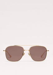 Chocolate Brown Aviator Sunglasses