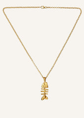 Gold Silhouette Of Summer Necklace