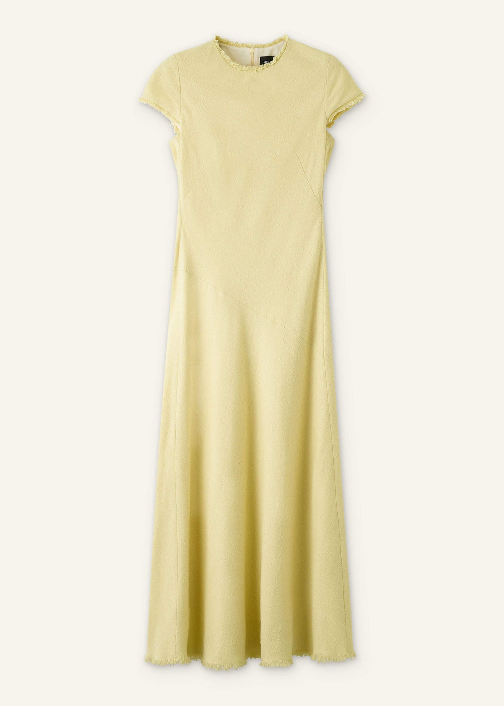 Yellow Bias Cut Maxi Dress