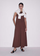 Cinnamon Brown Maxi Swing Dress
