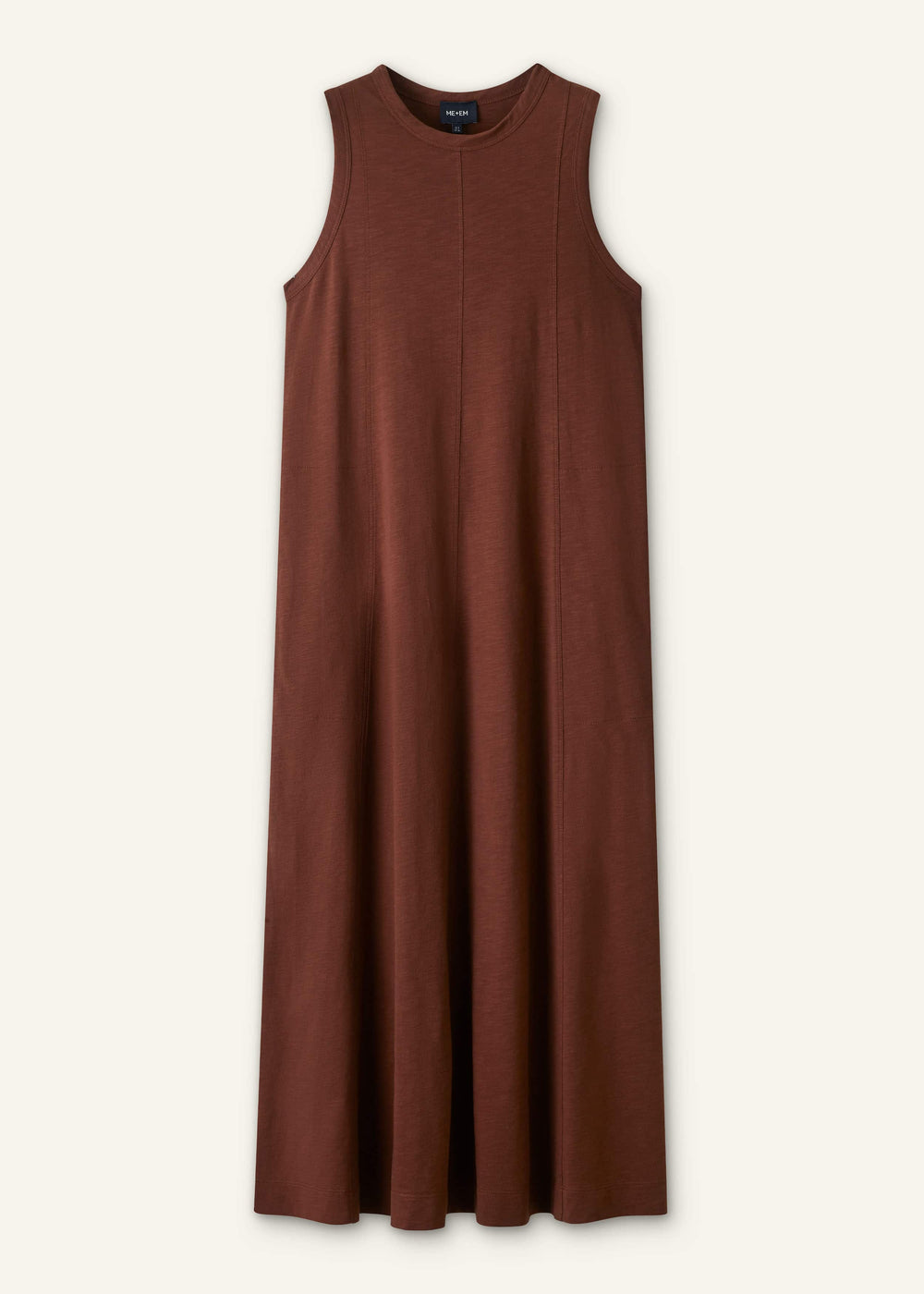 Cinnamon Brown Maxi Swing Dress