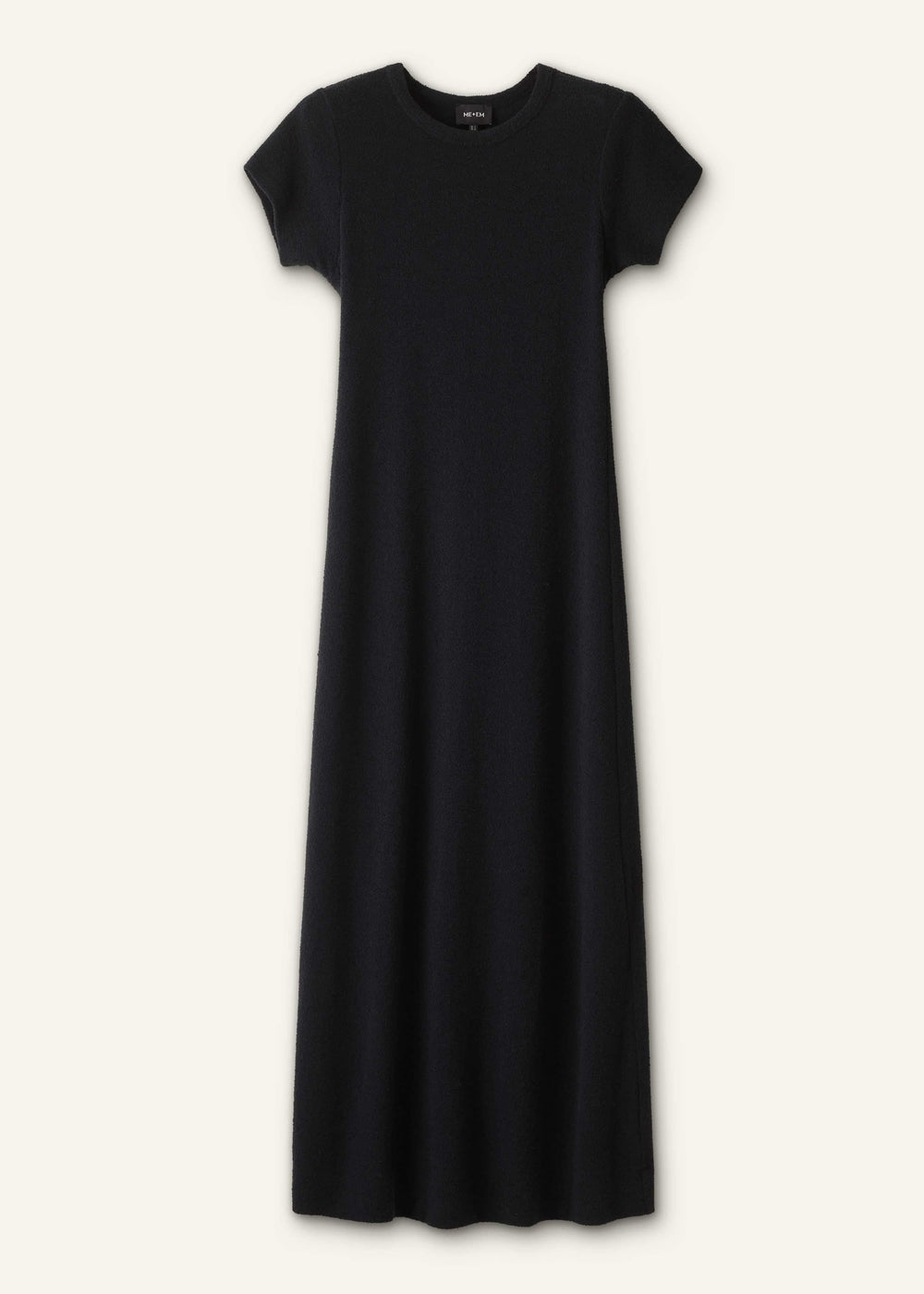 Black A-Line Maxi Tee Dress