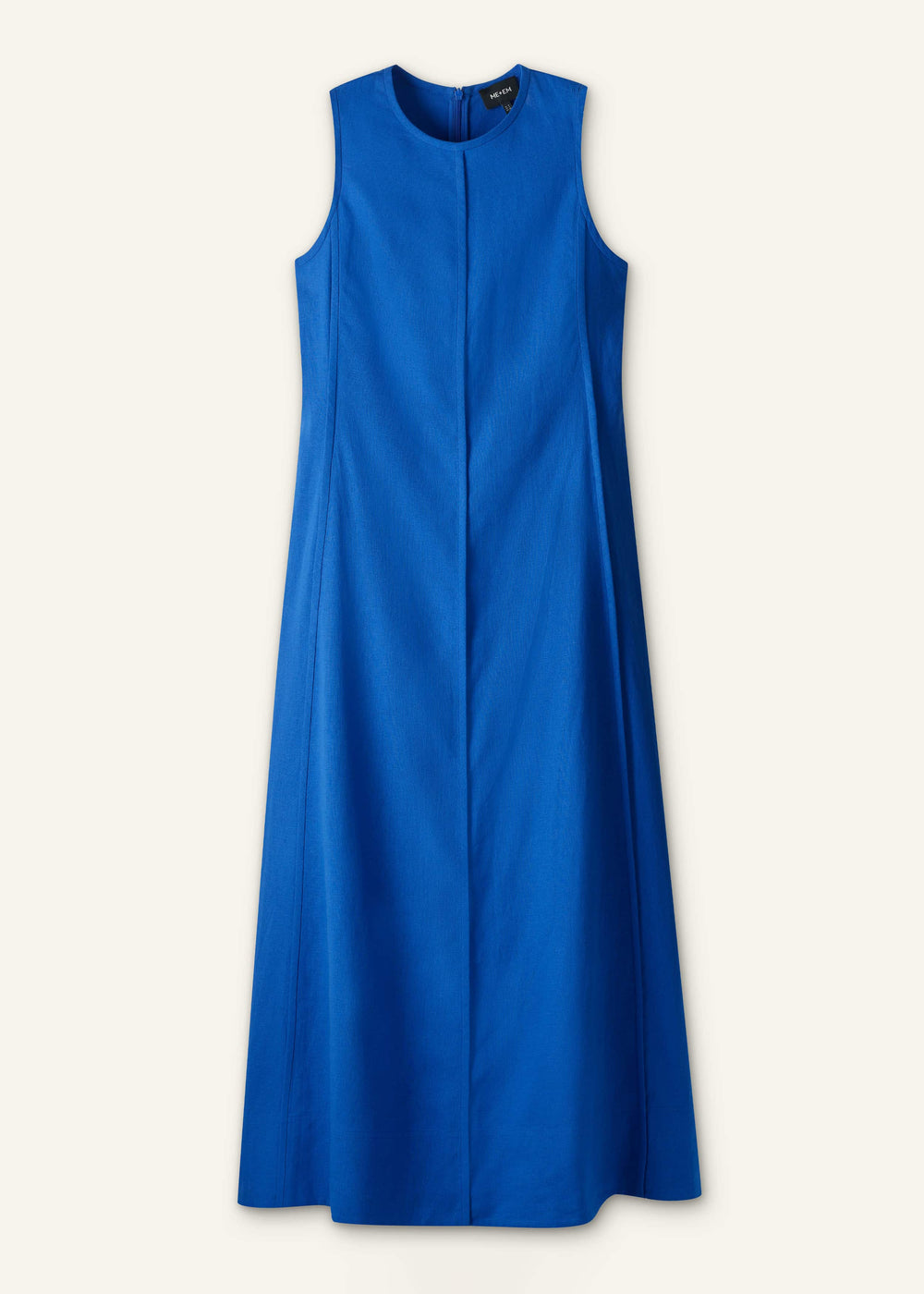 Blue Crease-Less Linen Effortless Maxi Dress