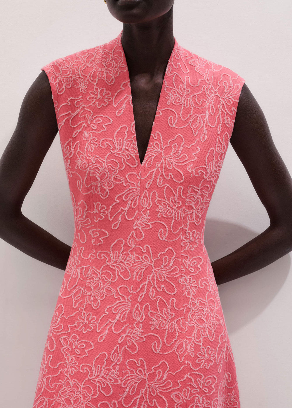 Pink Panelled Fit + Flare Maxi Dress | ME+ME