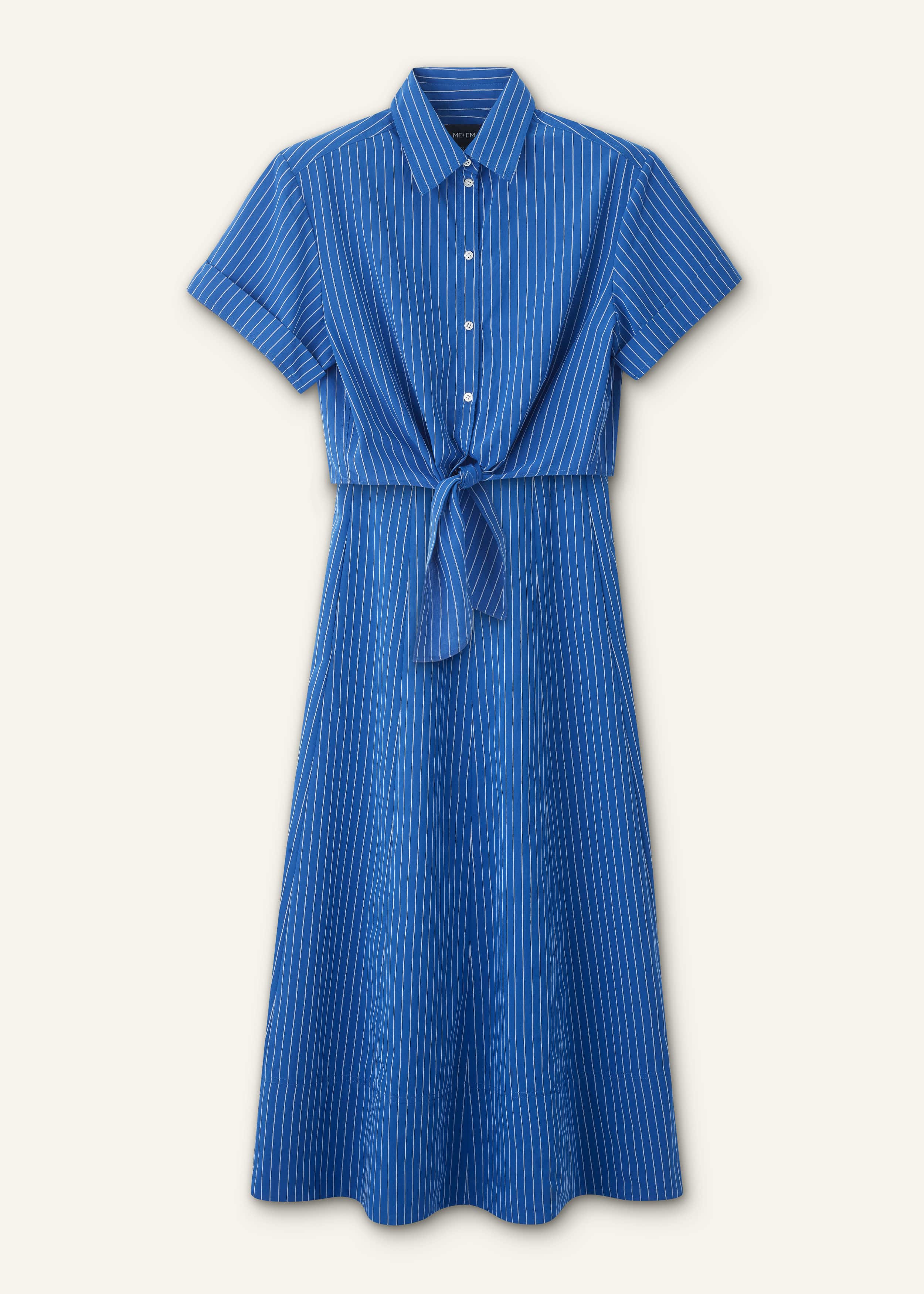 Blue 2-In-1 Fit + Flare Maxi Dress