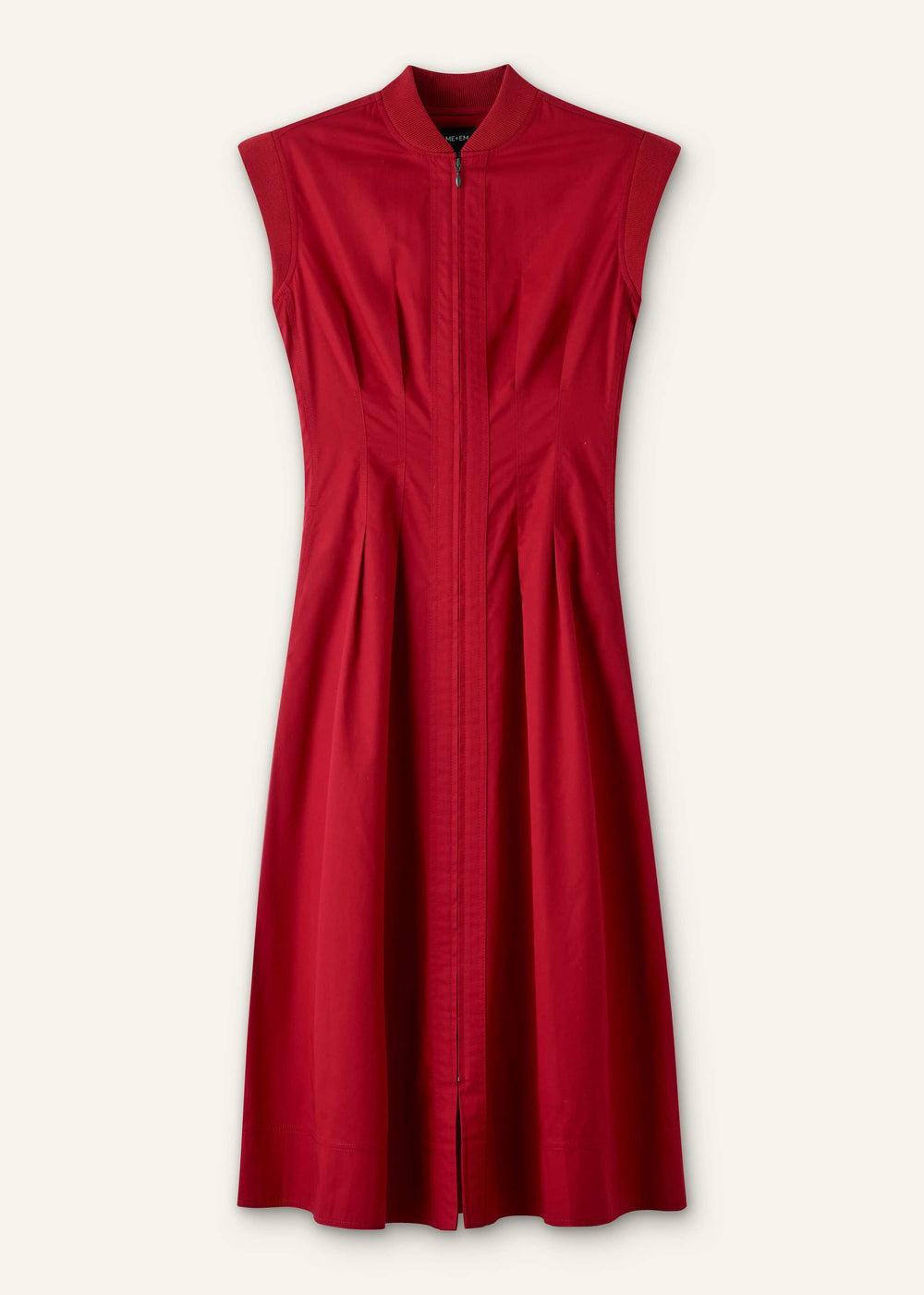 Red Sporty Smart Midi Dress