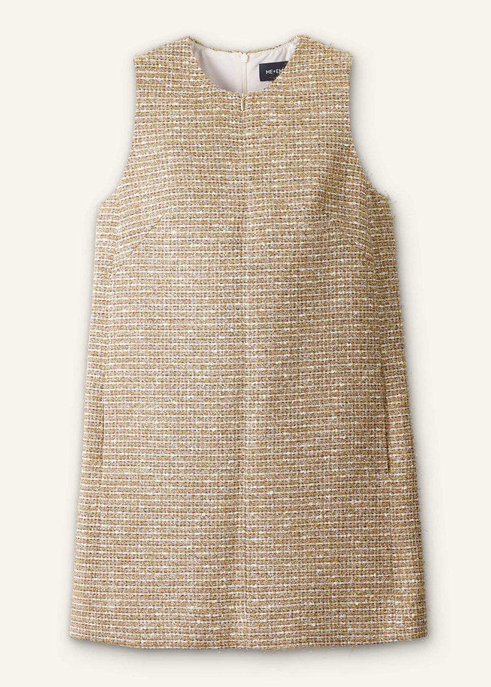 Gold Metallic Mini Dress