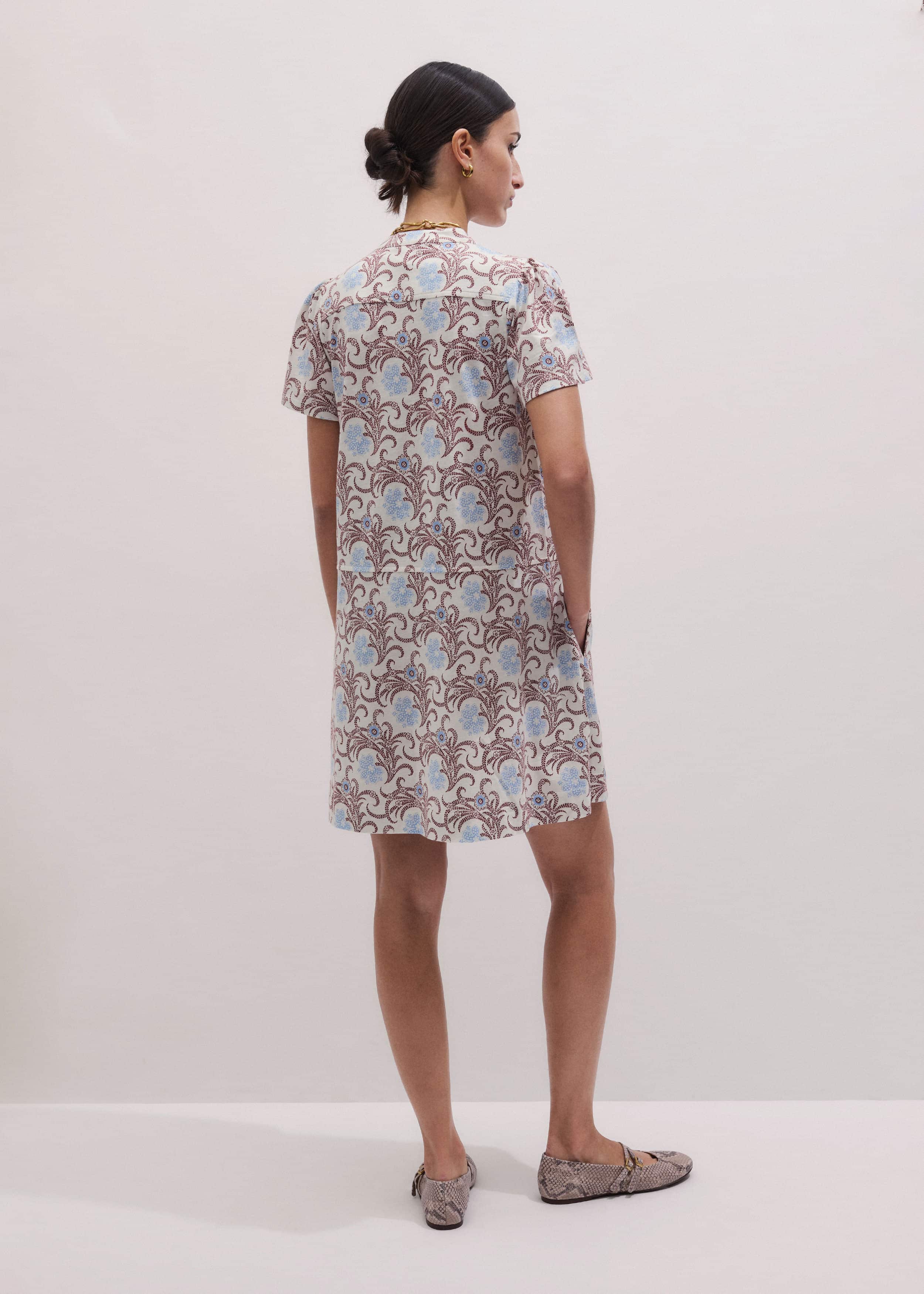Cream Summer Swing Dress