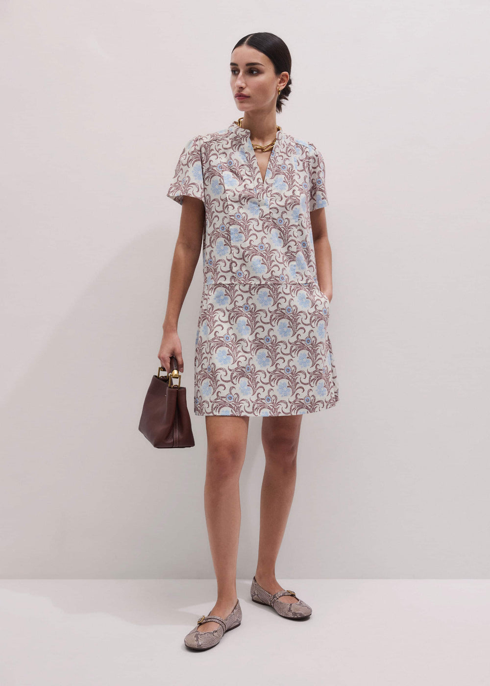 Cream Summer Swing Dress