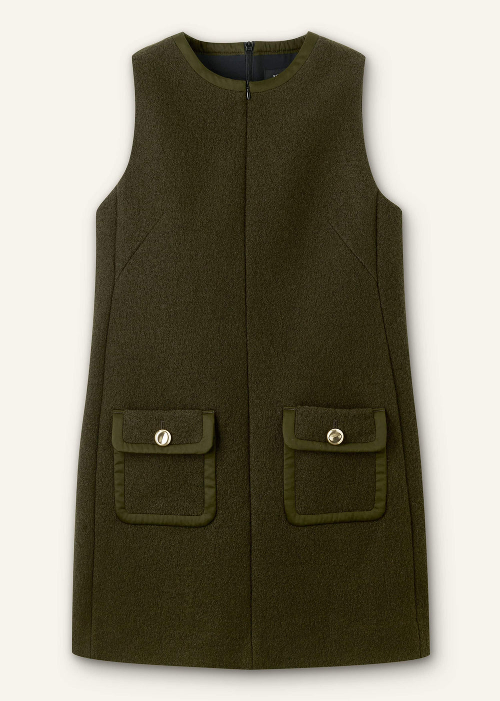 Olive Green Shift Mini Dress