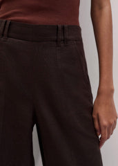 Brown Wide-Leg Pant
