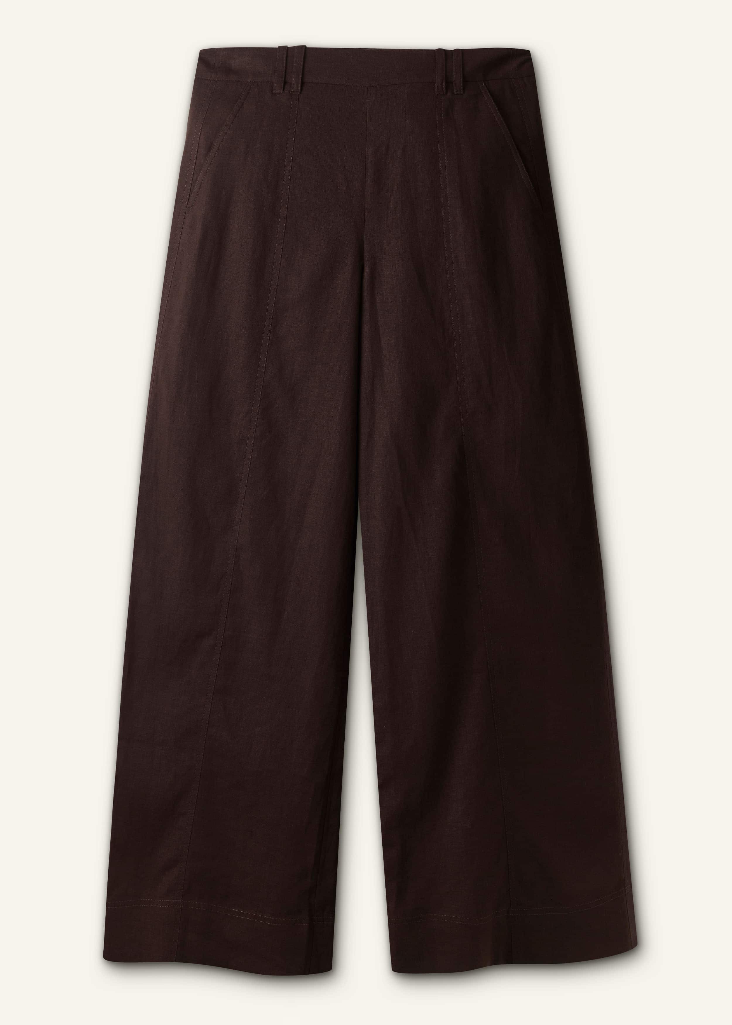 Brown Wide-Leg Pant