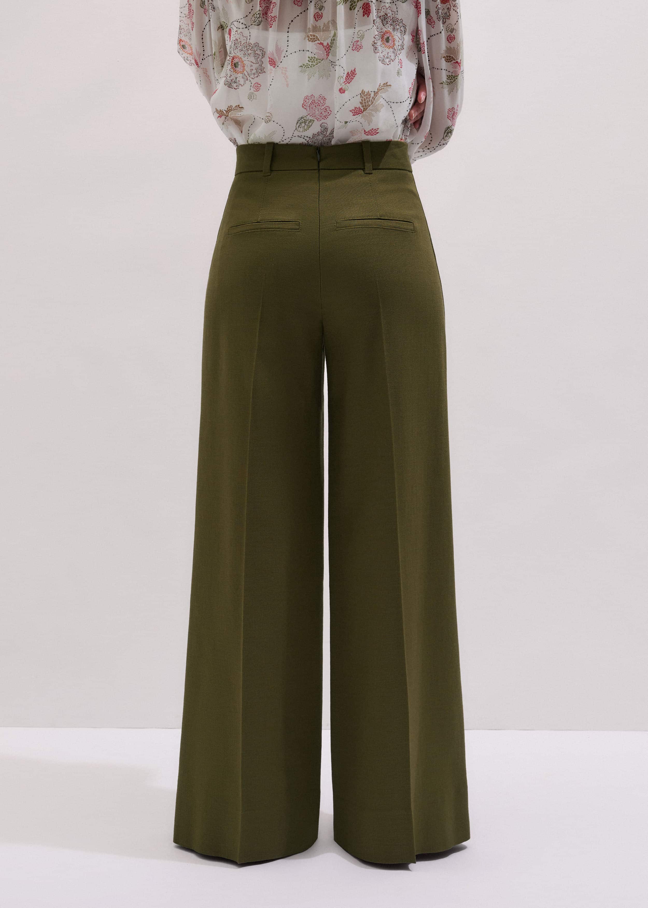 Olive Green Forever Wide-Leg Pant