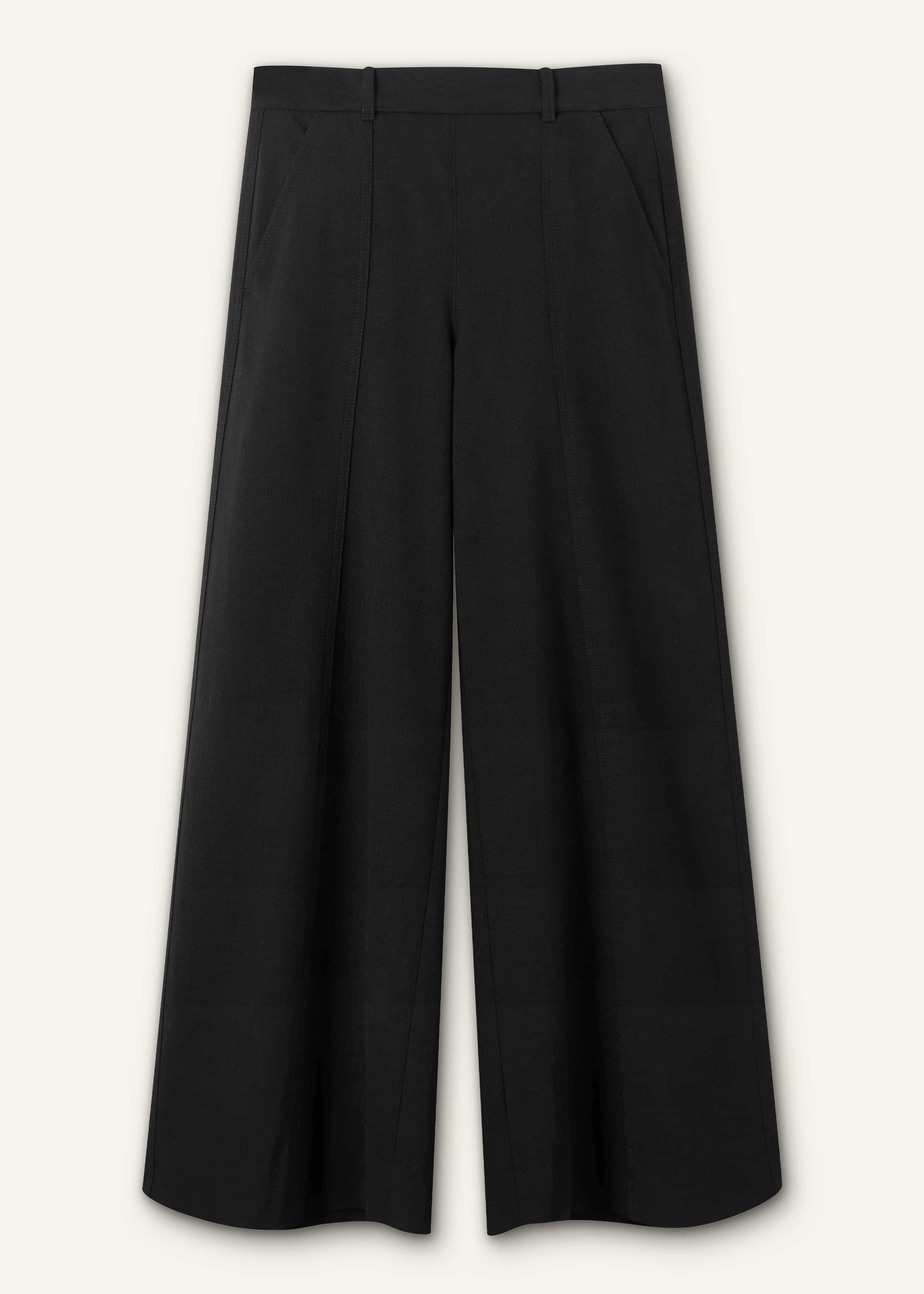 Black Wide-Leg Pant