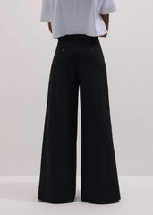 Black Very Wide-Leg Pant