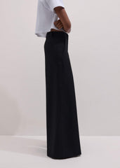 Black Very Wide-Leg Pant