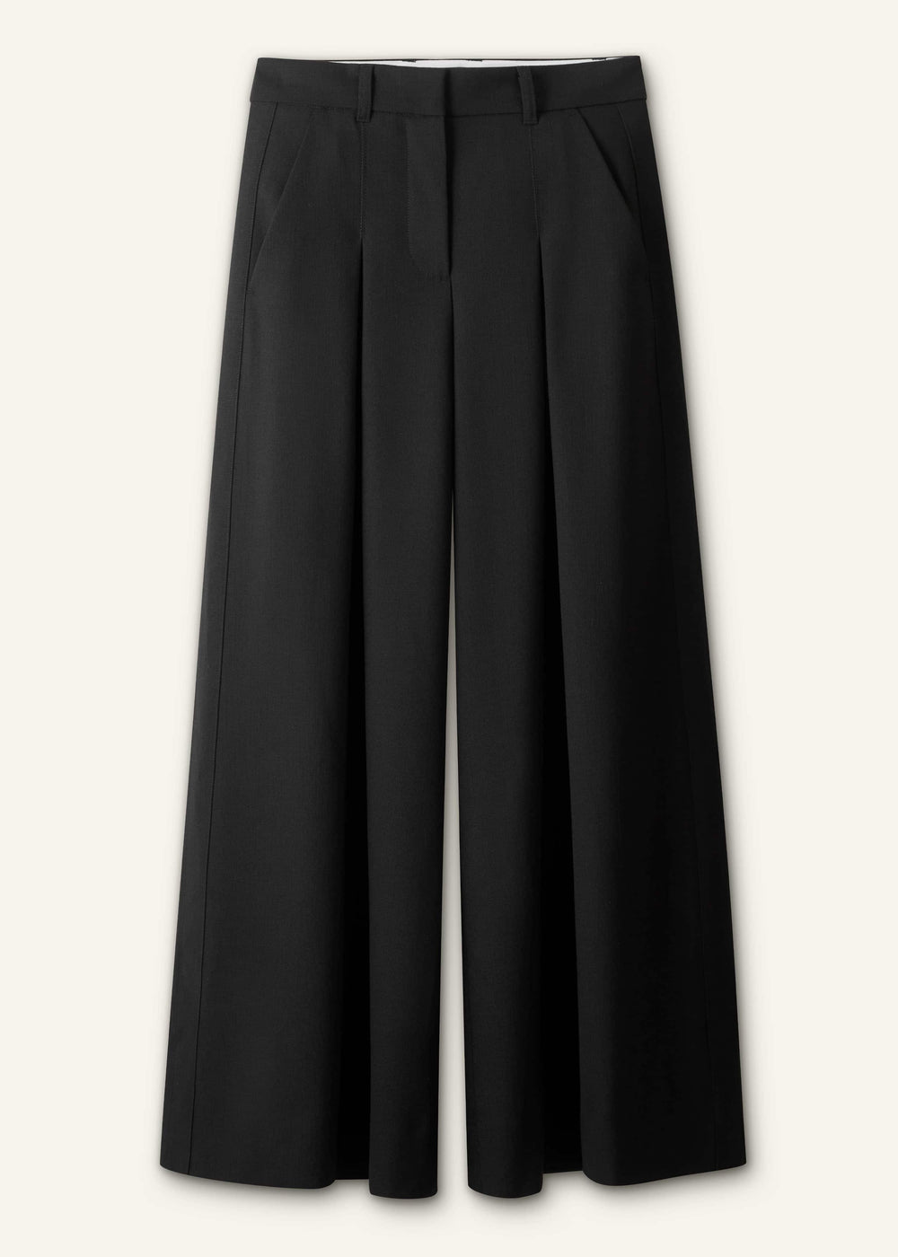 Black Very Wide-Leg Pant