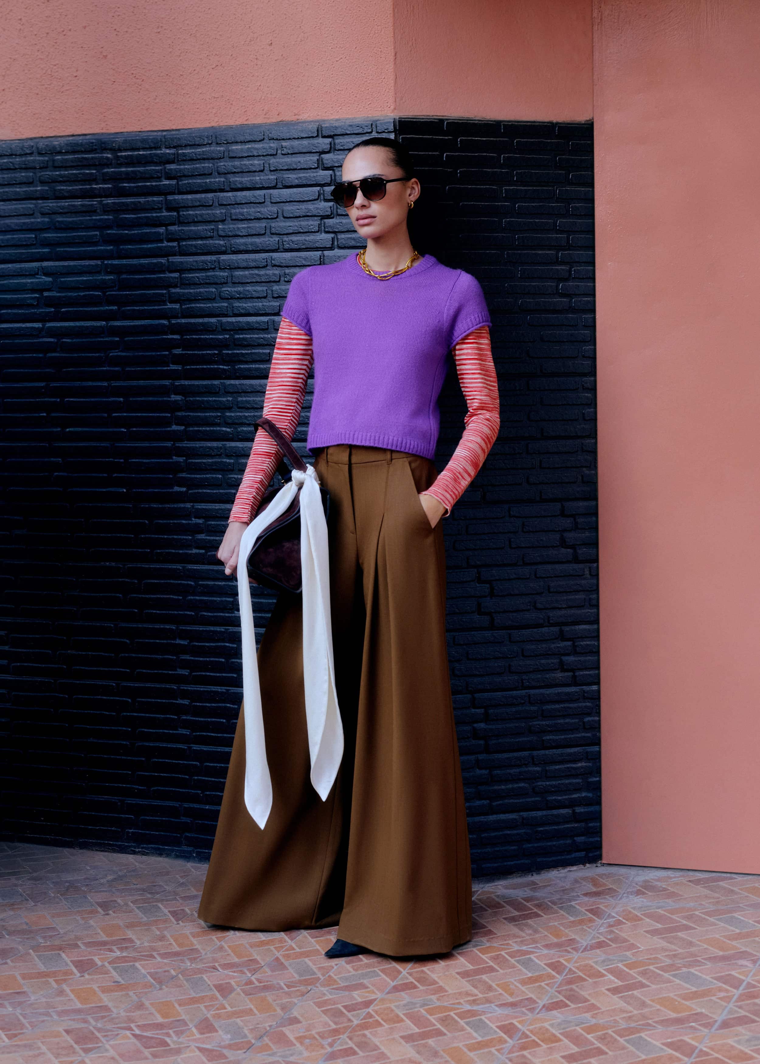 Walnut Brown Ultimate Very Wide-Leg Pant