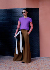 Walnut Brown Ultimate Very Wide-Leg Pant
