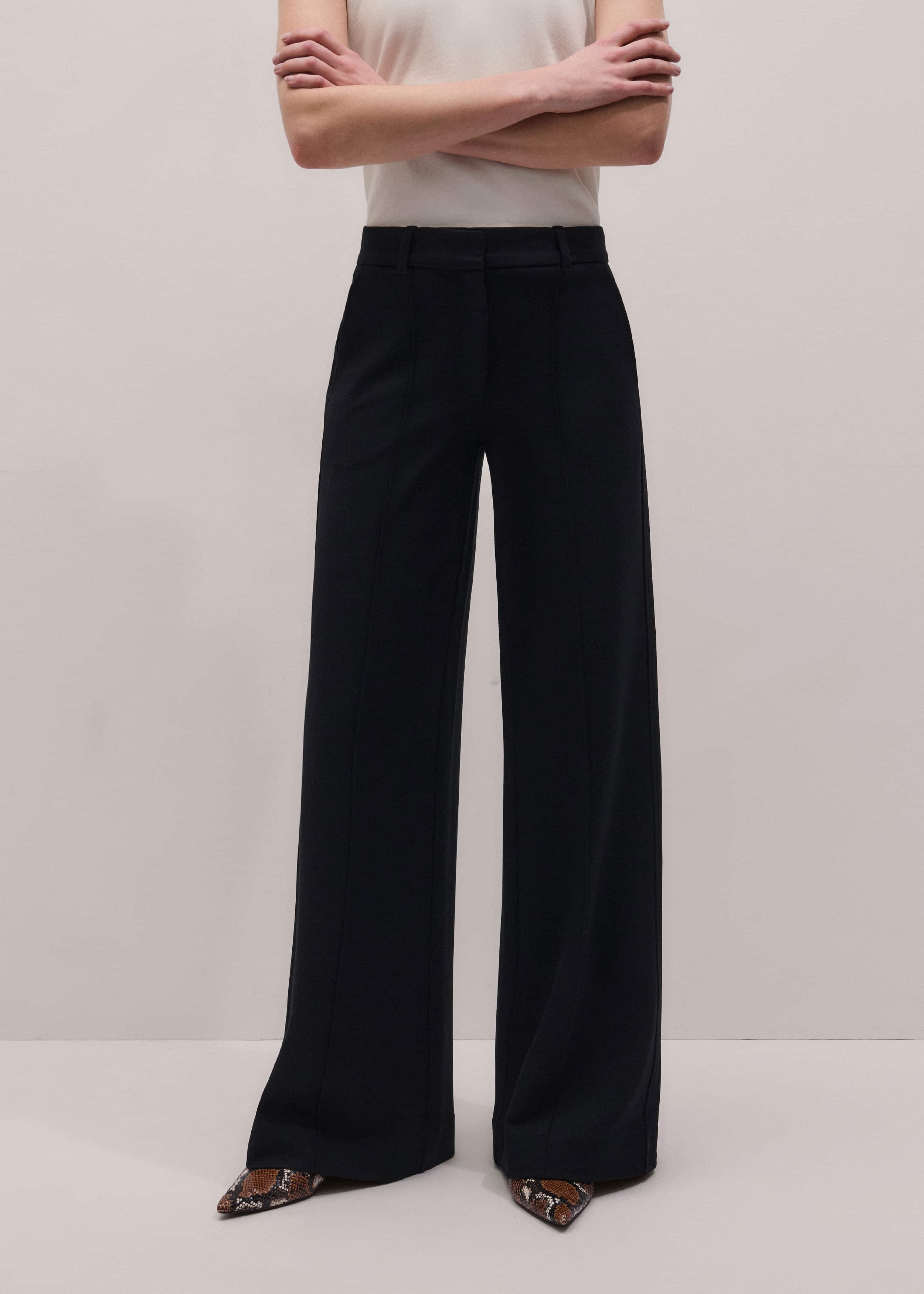 Black Luxe Travel Tailoring Man Pant