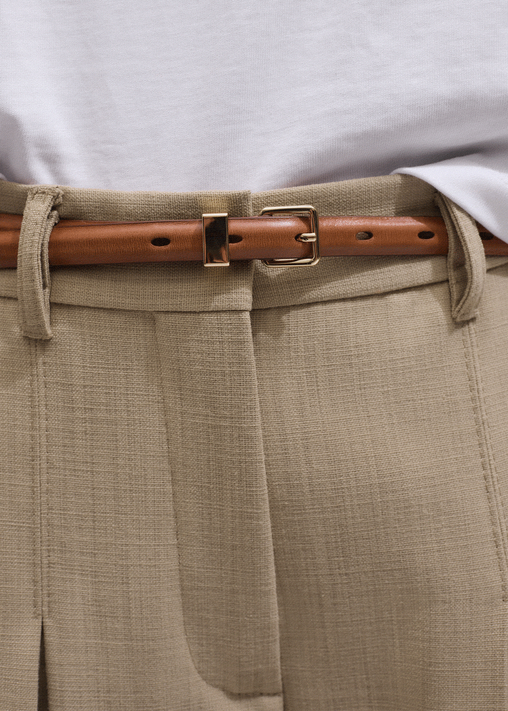 Sand Very Wide-Leg Pant