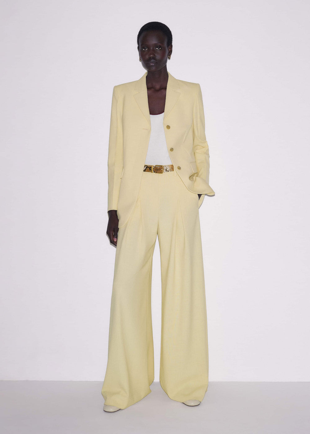 Yellow Very Wide-Leg Pant
