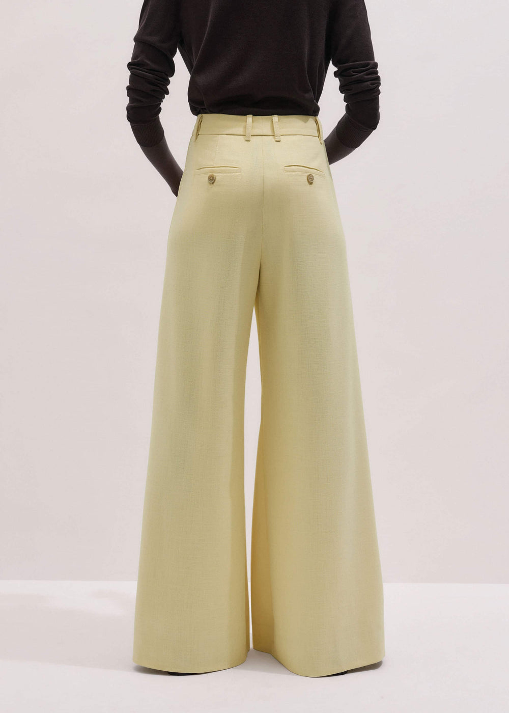 Yellow Very Wide-Leg Pant