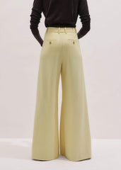 Yellow Very Wide-Leg Pant