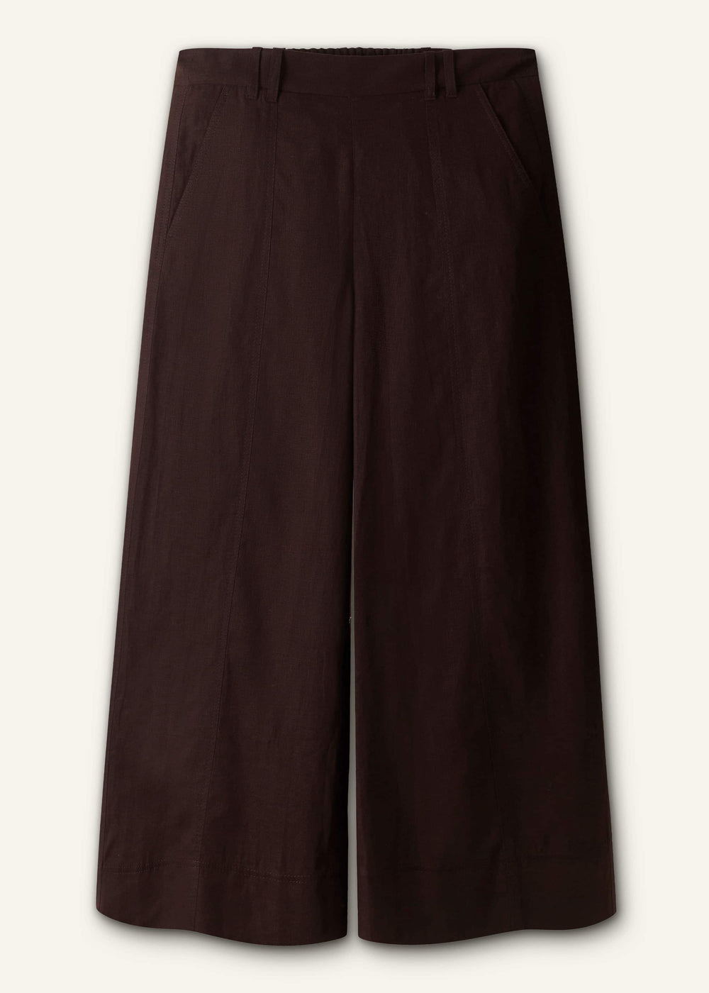 Black Crop Wide-Leg Pant